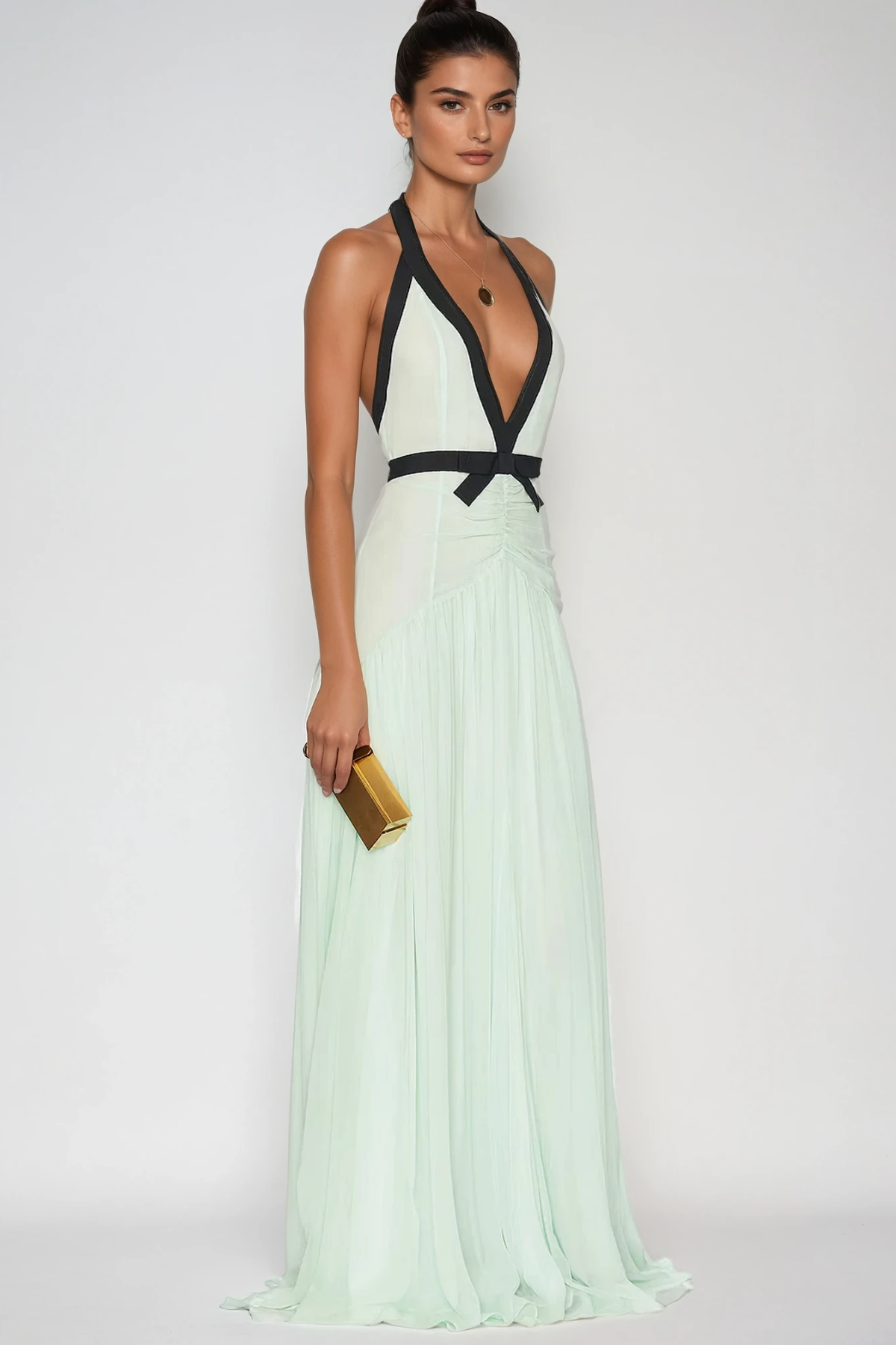 Shop  beautiful dress - Perfect for special occasions | Calixte Plunge Mesh Maxi Dress