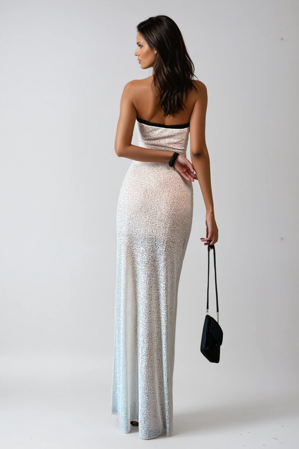Calogerus Halter Neck Knit Maxi Dress