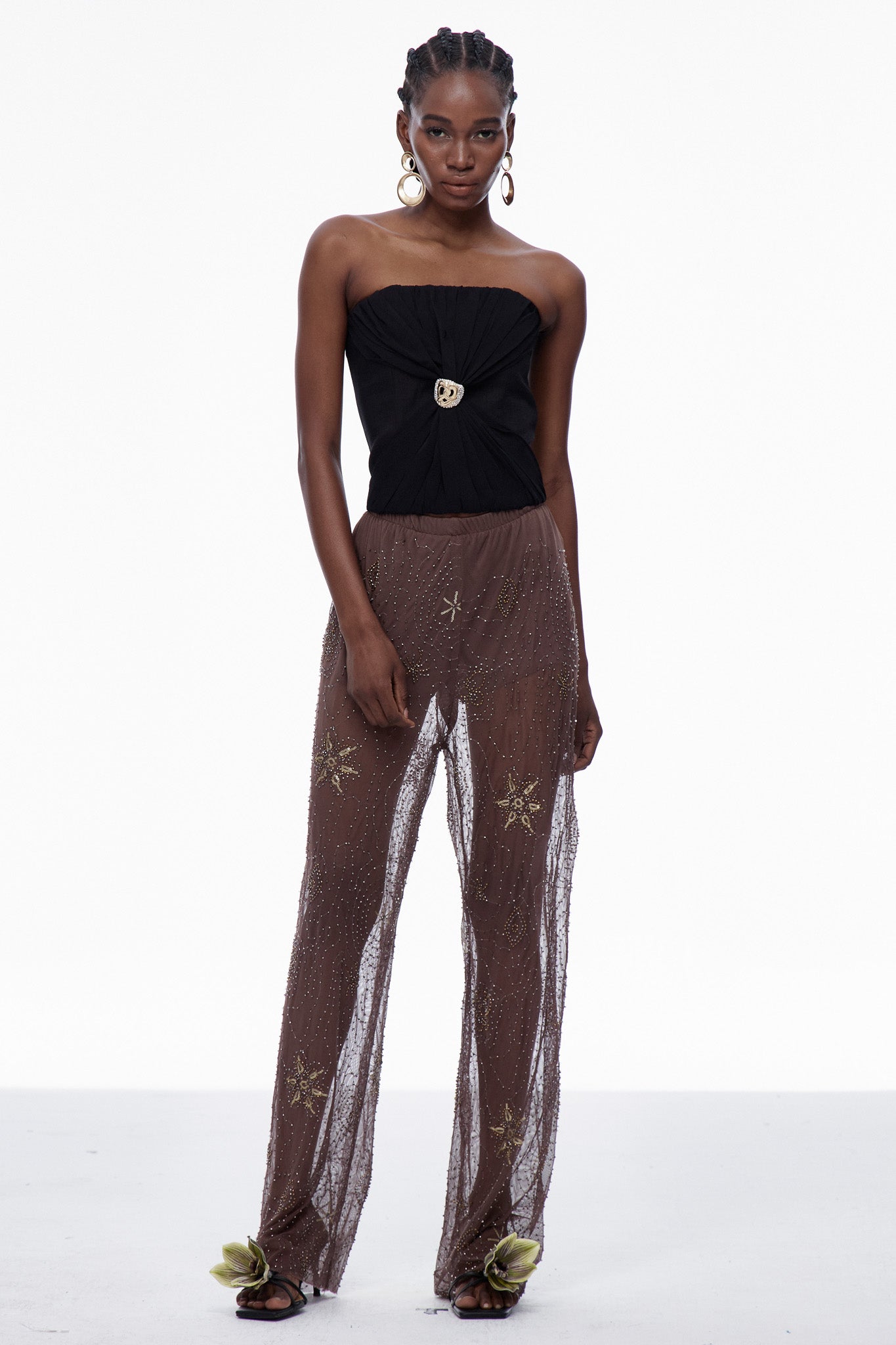 Shop  red dress - Perfect for special occasions | Carlinhos Sequin Embroidered Pants