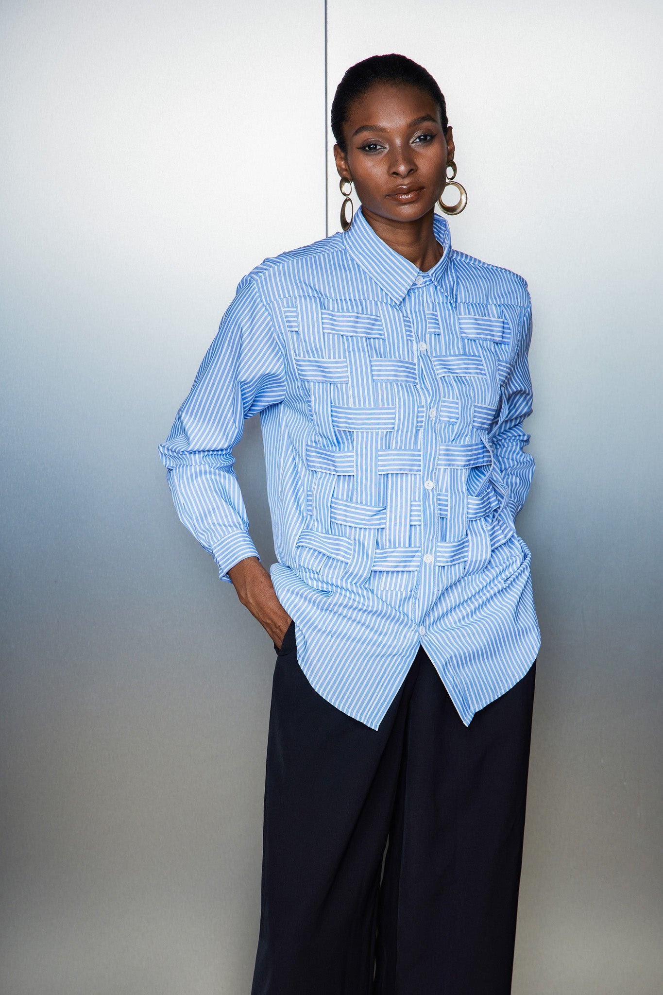 Shop  beautiful dress - Perfect for special occasions | Castor Stripe Cross Shirt