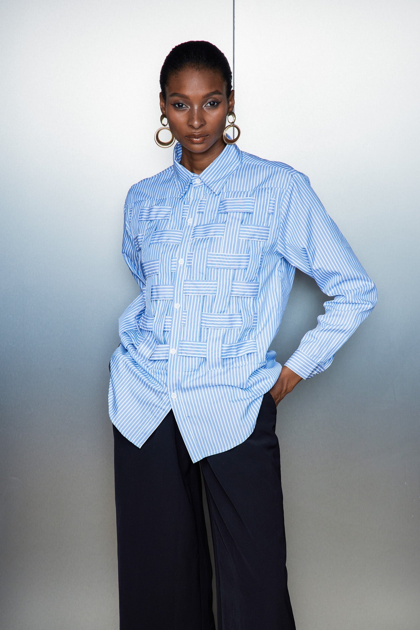 Castor Stripe Cross Shirt