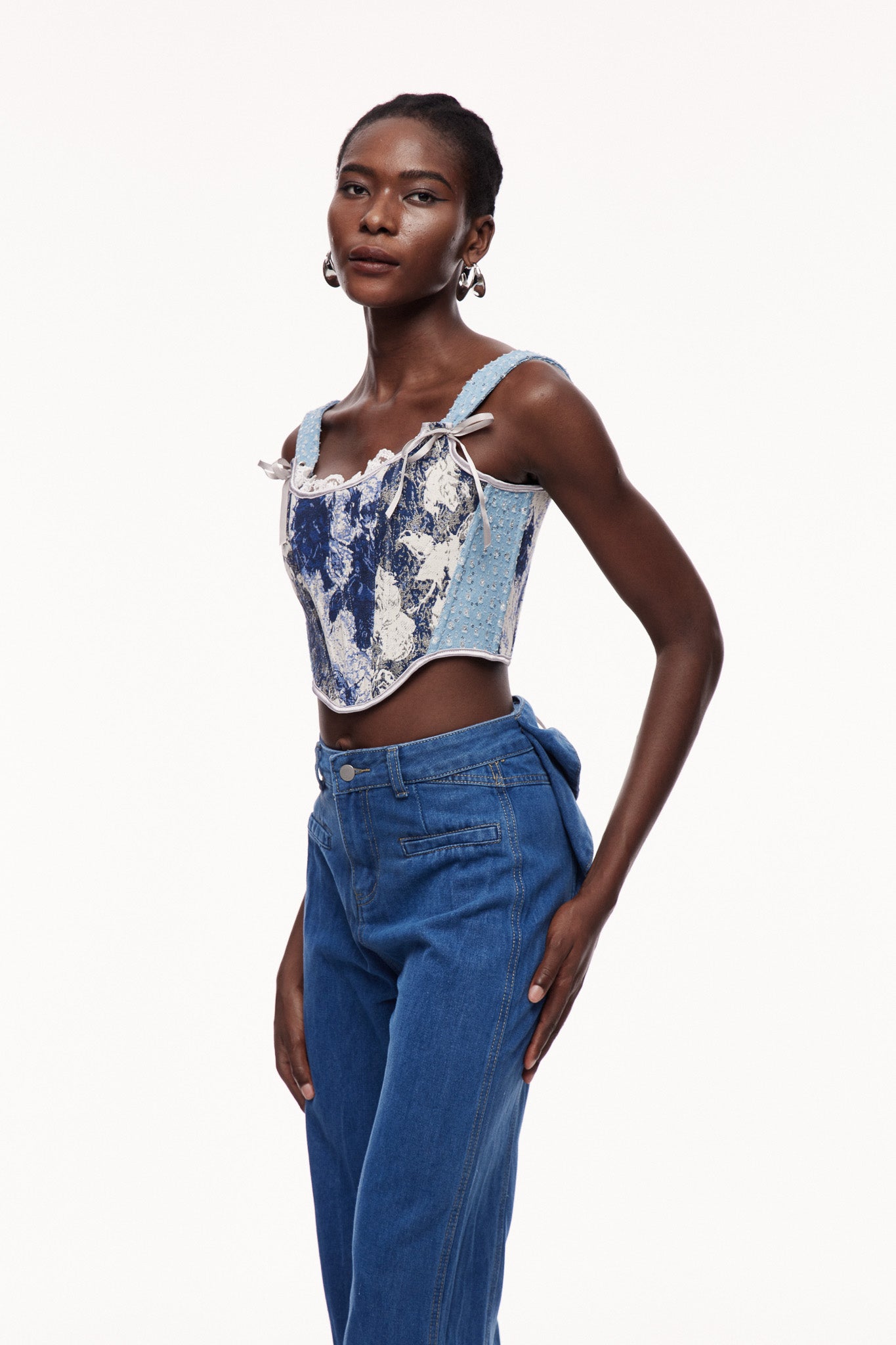 Shop  beautiful dress - Perfect for special occasions | Celyn Print Sequin Corset Top