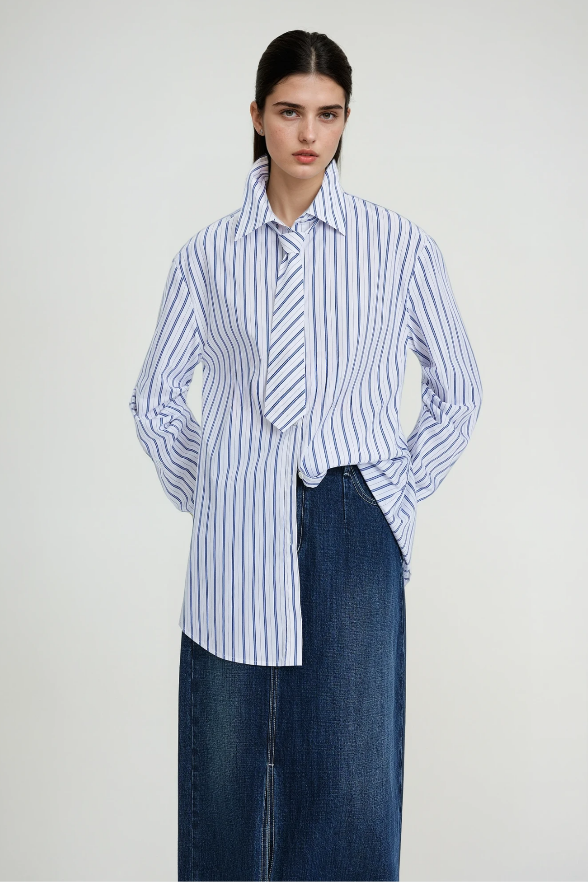 Stylish beautiful dress | Chione Stripe Shirt - Ideal for special occasions