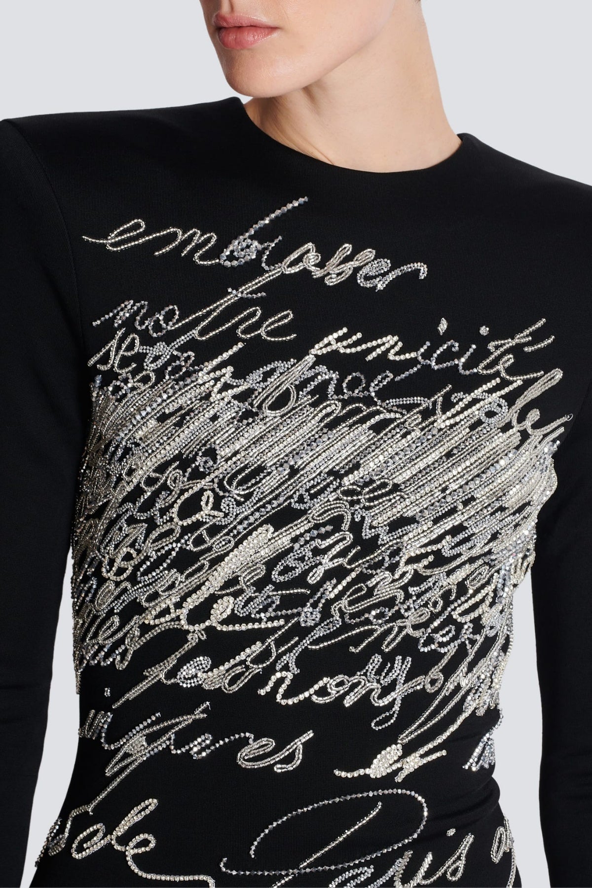 Choca Letter Embroidery Mini Dress - Stylish beautiful dress for special occasions | Buy Online