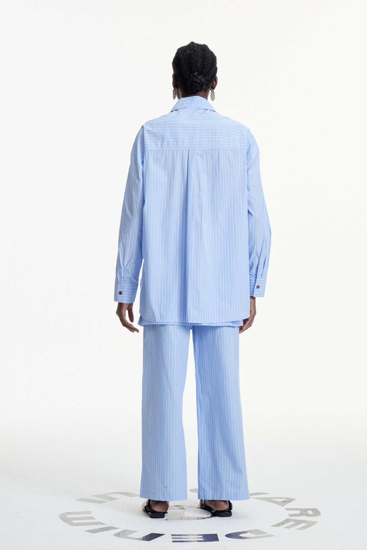 Clementina Print Stripe Pants Set