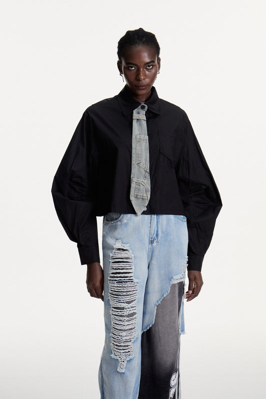 Ellalabel Confucius Long Sleeve Shirt - Crafted from High-quality Fabrication- Ideal for Wedding Guest and Formal Galas.