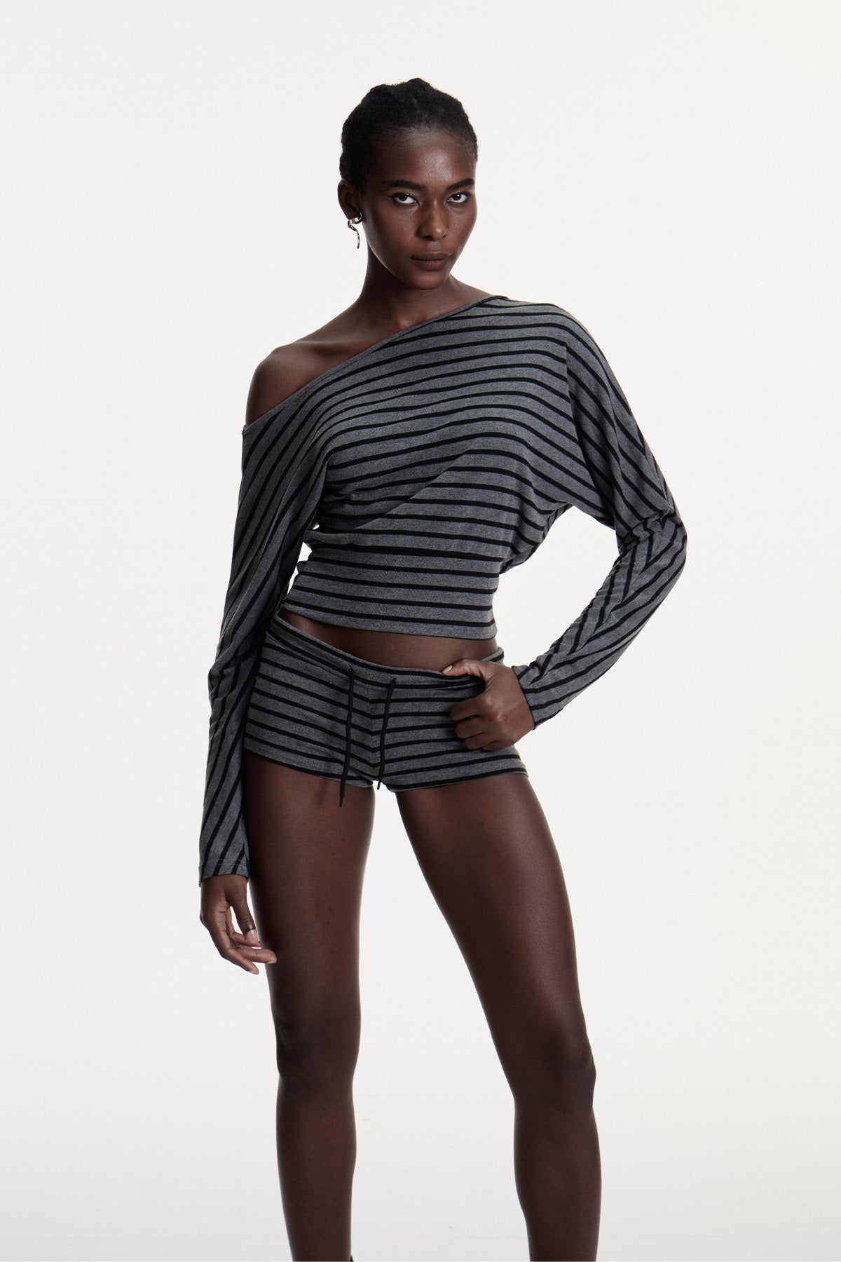 Stylish beautiful dress | Connla Asymmetric Stripe Pants Set - Ideal for special occasions