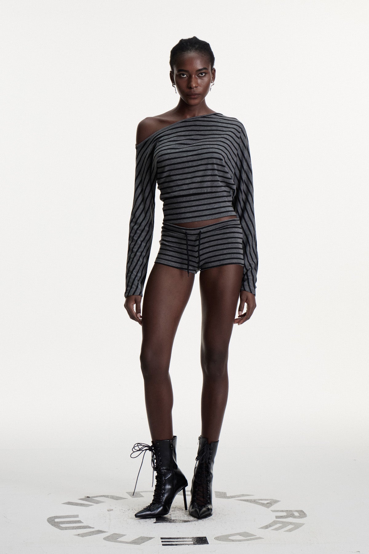 Connla Asymmetric Stripe Pants Set - Stylish beautiful dress for special occasions | Buy Online