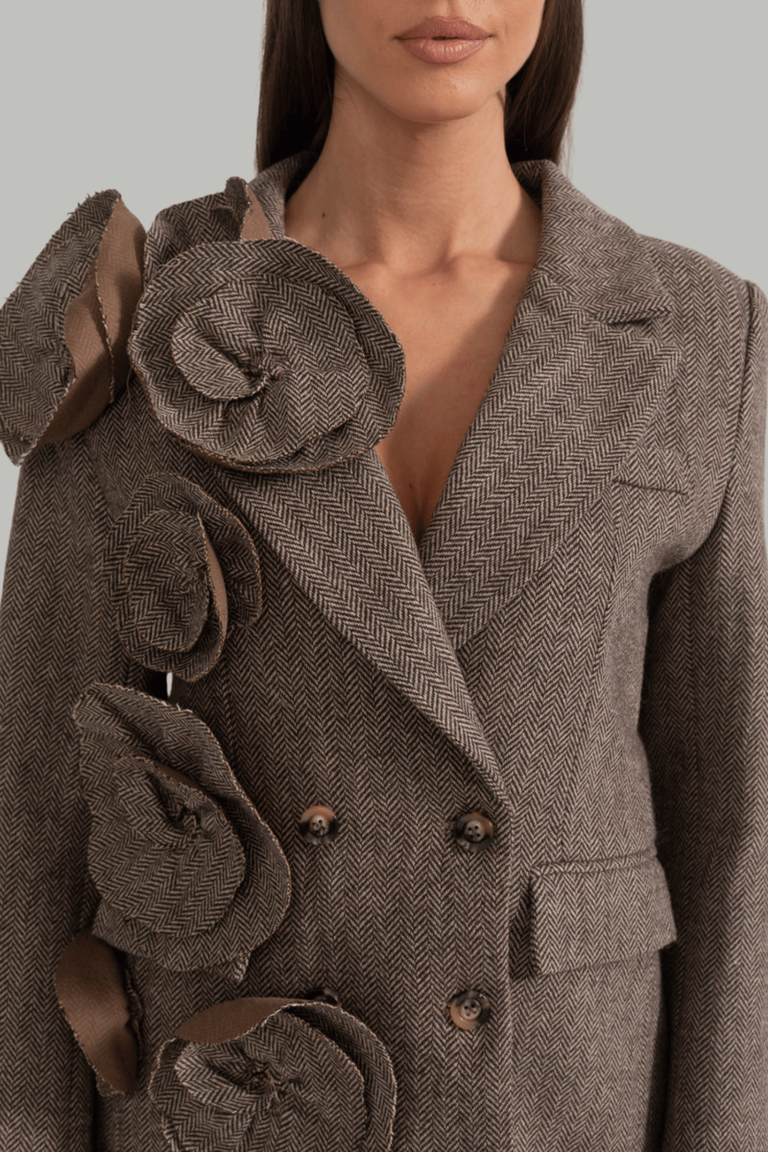 Daivya Floral Appliqué Blazer