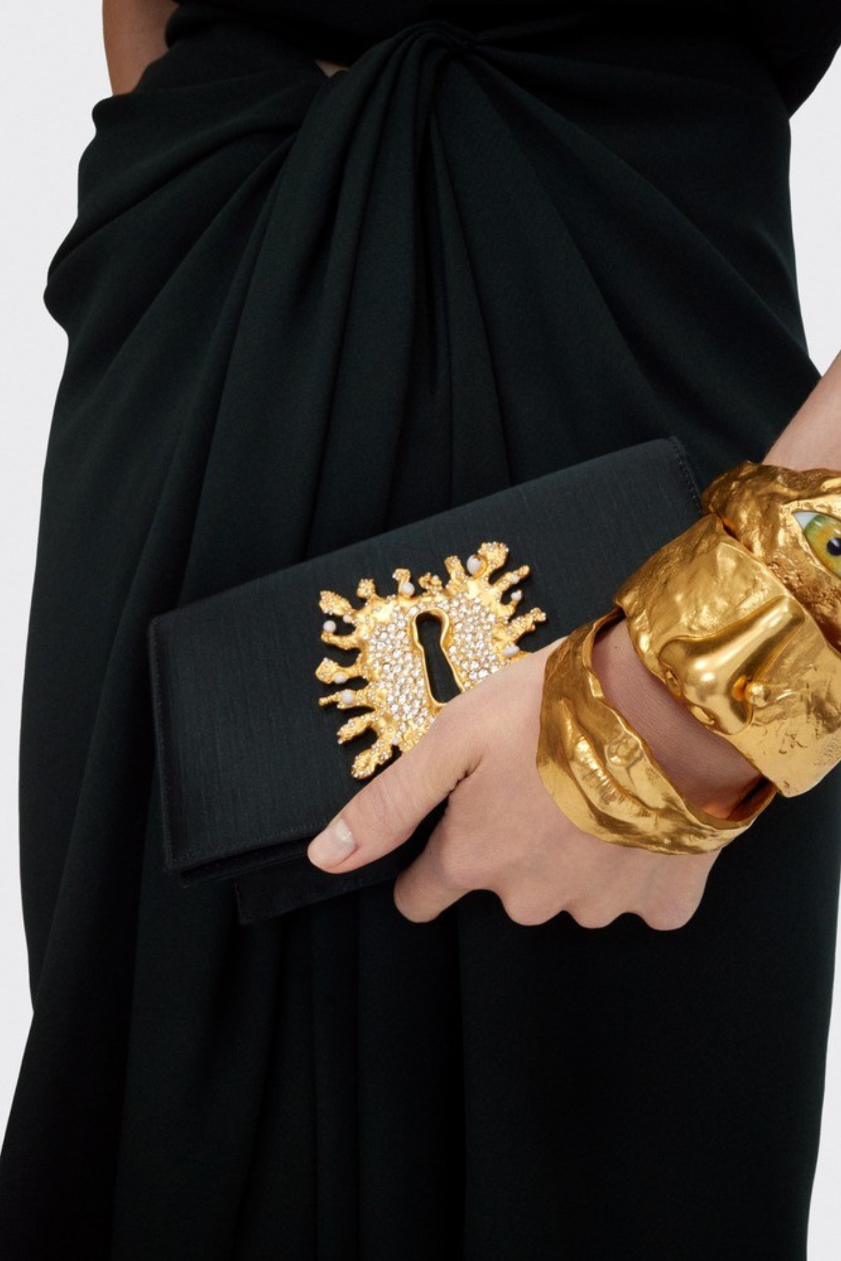 judith Halter Twisted Skirt Two Piece Set - Black