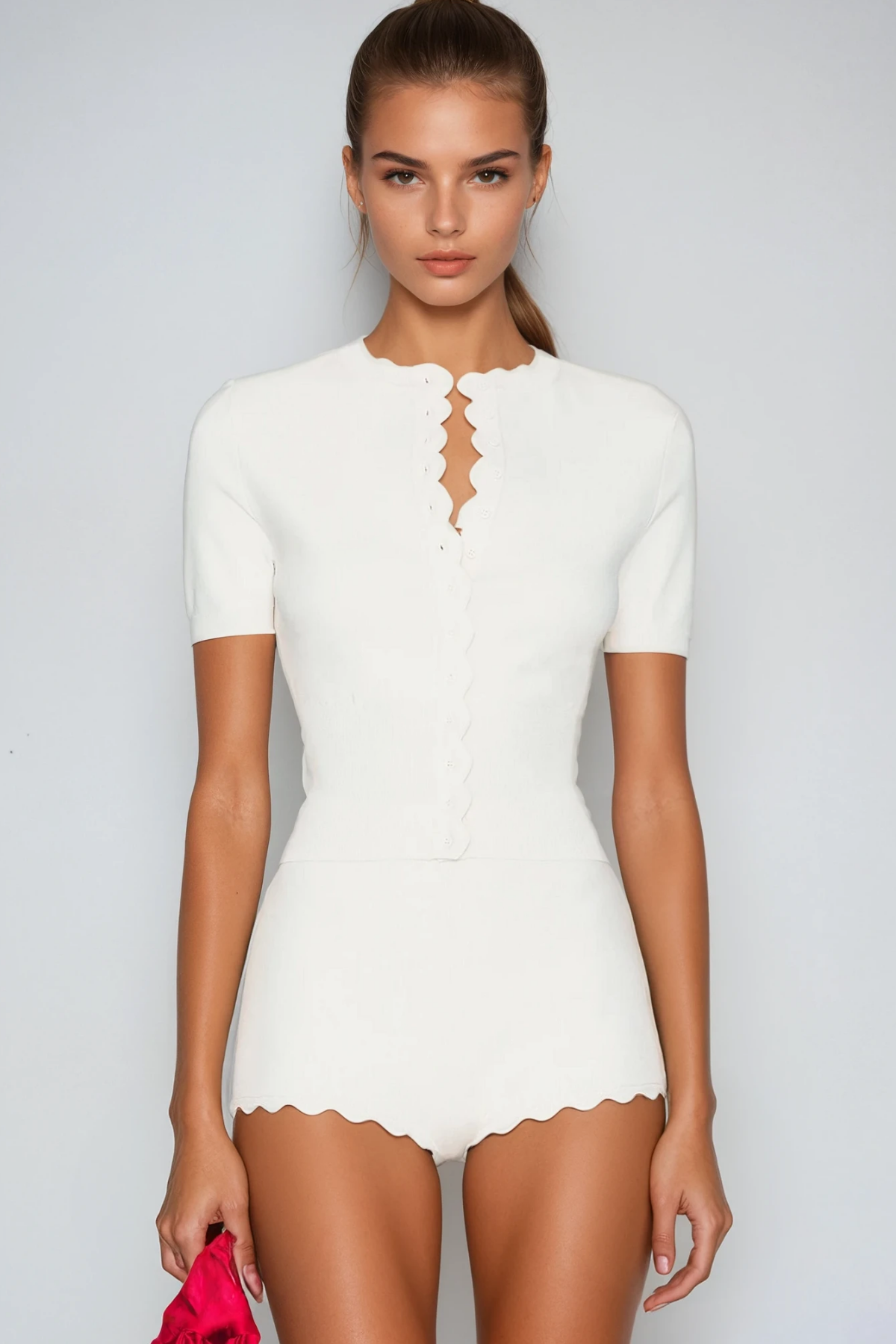 Damon Short Sleeve Knit Pants Set - Stylish beautiful dress for special occasions | Buy Online