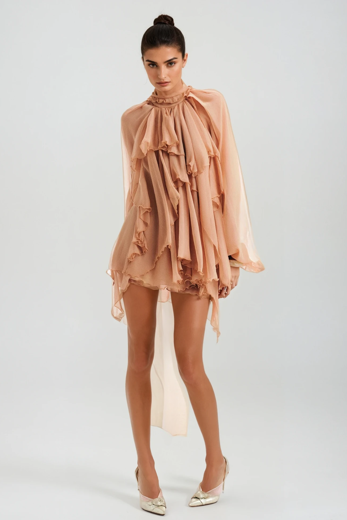 Danuta Long Sleeve Ruffle Pants Set