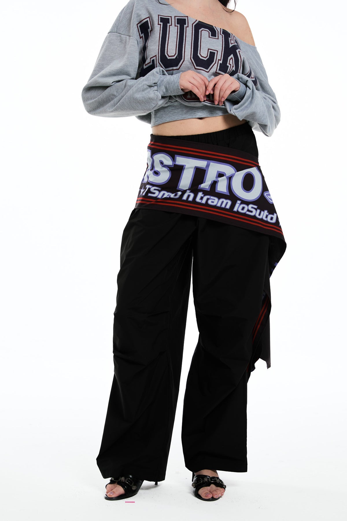 Darby Deconstruct Print Wide Leg Pants - Stylish beautiful dress for special occasions | Buy Online