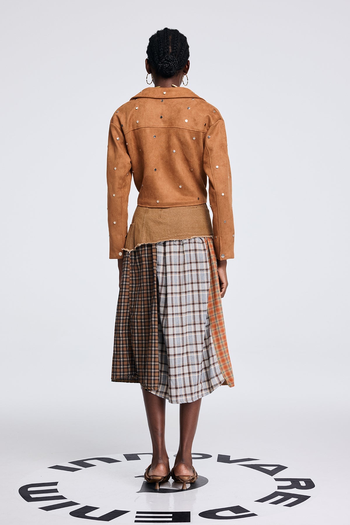 Shop  beautiful dress - Perfect for special occasions | Divya Grid Ruffle Fringe Skirt