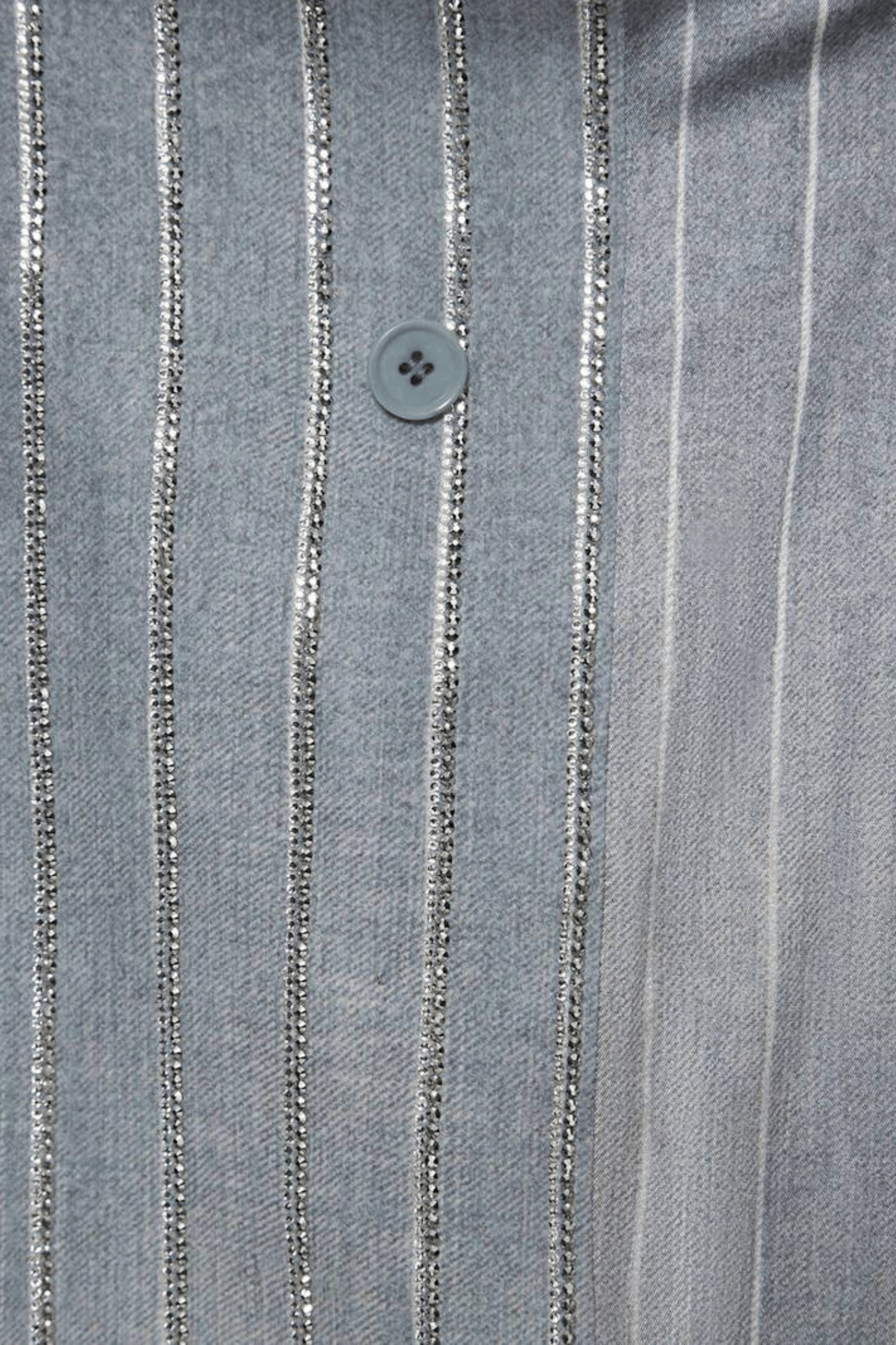 Dulcie Rhinestone-embellished Pinstripe Blazer Set