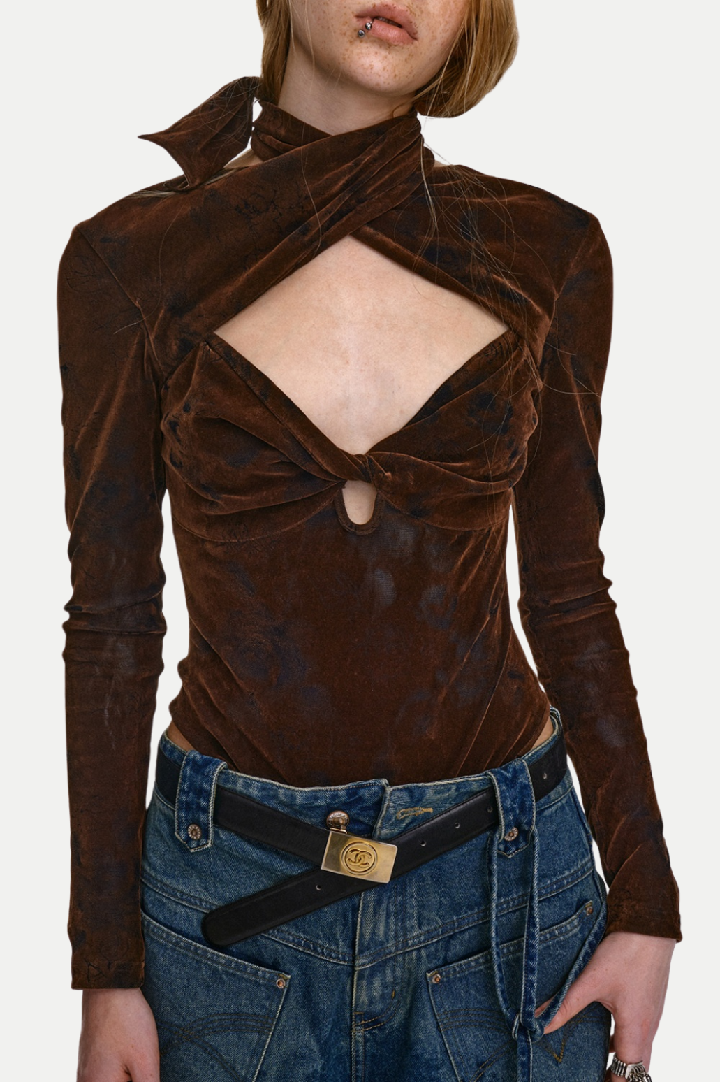 Edgar Knot Cutout Bodysuit