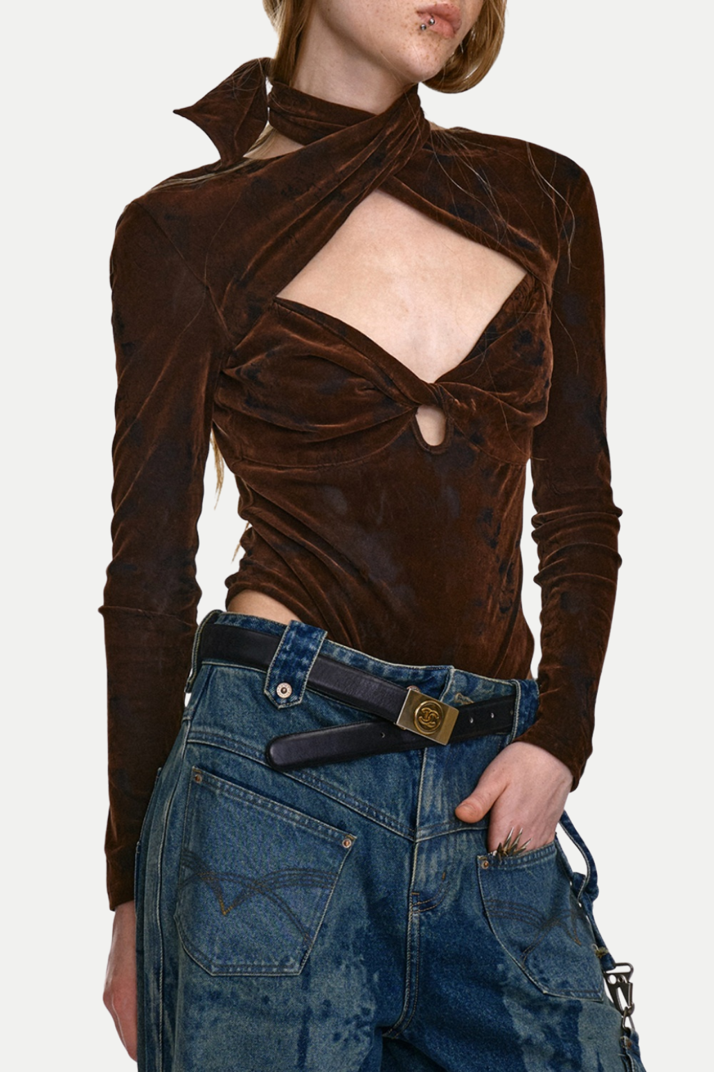 Edgar Knot Cutout Bodysuit