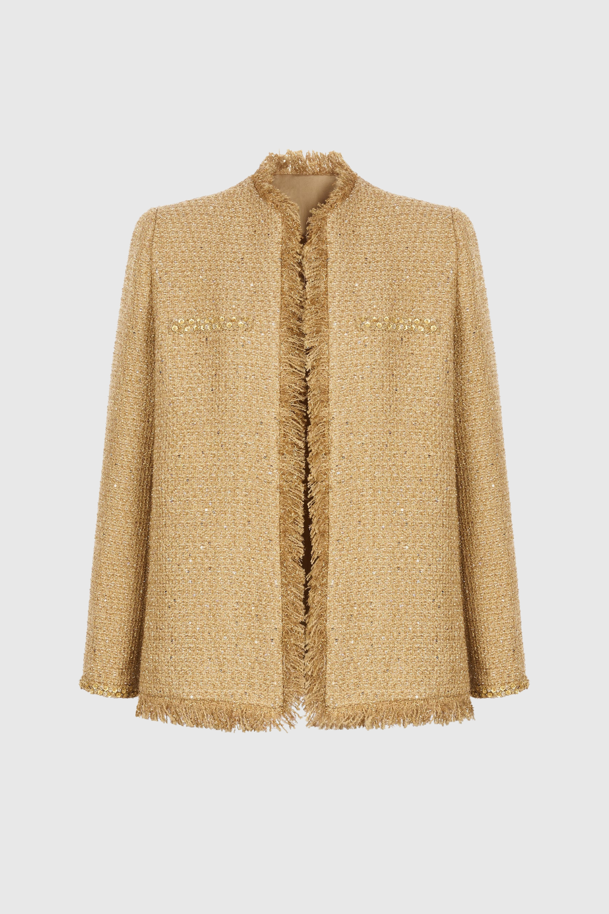 Elborno Gold Sequin Embellished Jacket