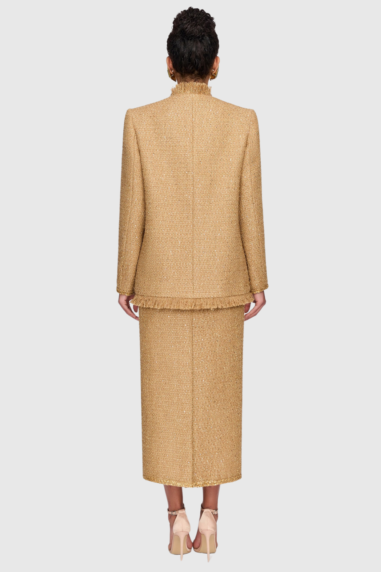 Shop  beautiful dress - Perfect for special occasions | Elborno Gold Sequin Embellished Jacket