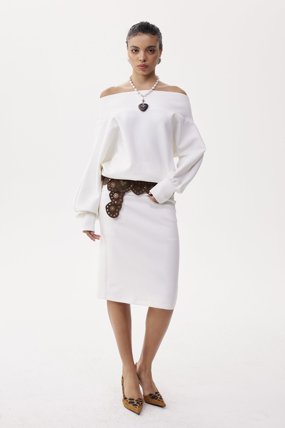 quintina Off Shoulder Skirt Set