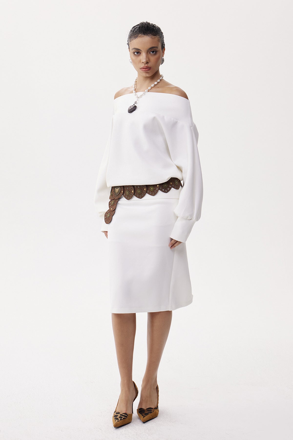 quintina Off Shoulder Skirt Set