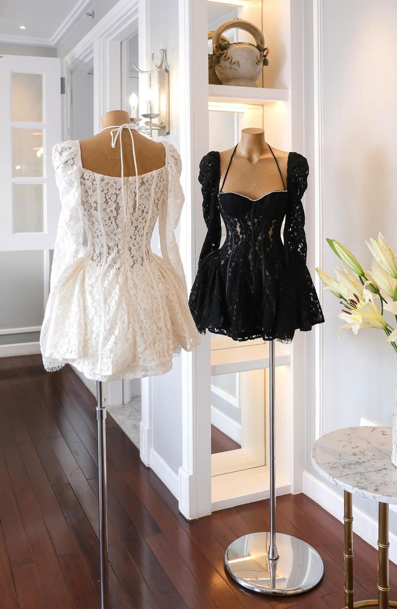 Valerie Lace Cortset Mini Dress