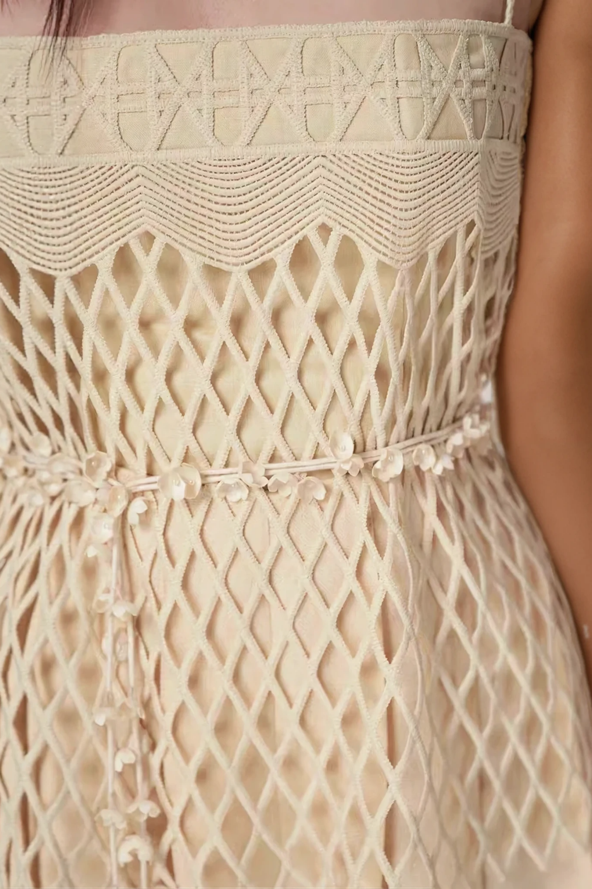 tiffany apricot Spaghetti Cutout Pants Set