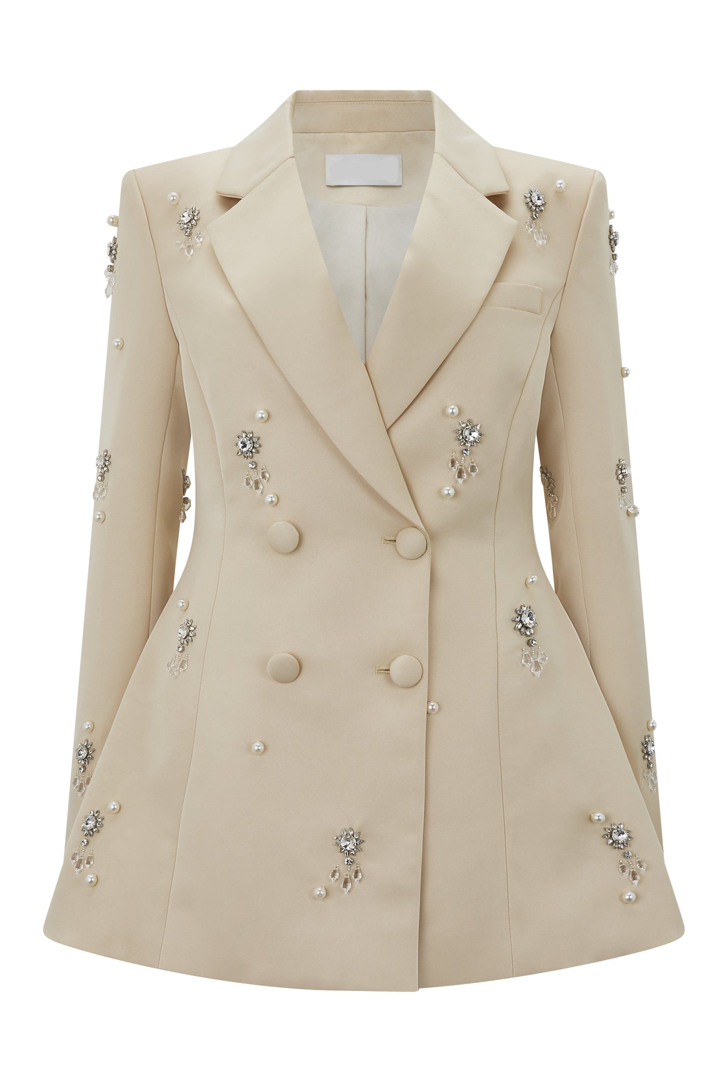 Blake Crystal embellished Blazer in apricot