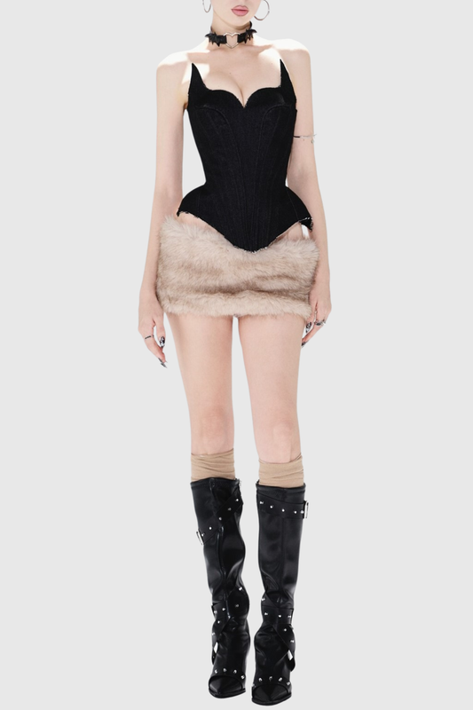 Ellalabel jennifer Evil Corset skirt set - Crafted from High-quality Fabrication - Designed for Elegant Occasions.