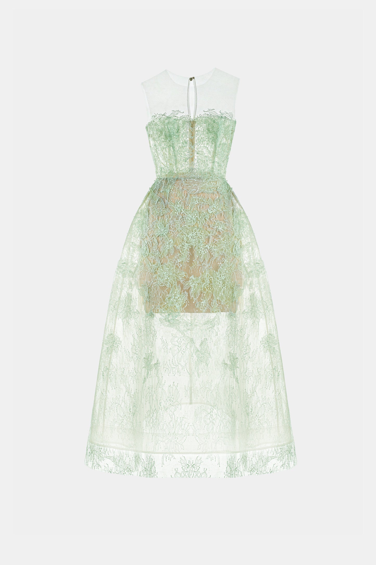 michelle Mint Beaded Lace maxi Dress