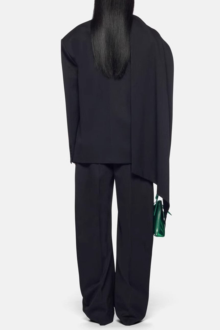 Stylish black dress | Lana Cutout  Asymmetric Blazer - Black - Ideal for special occasions