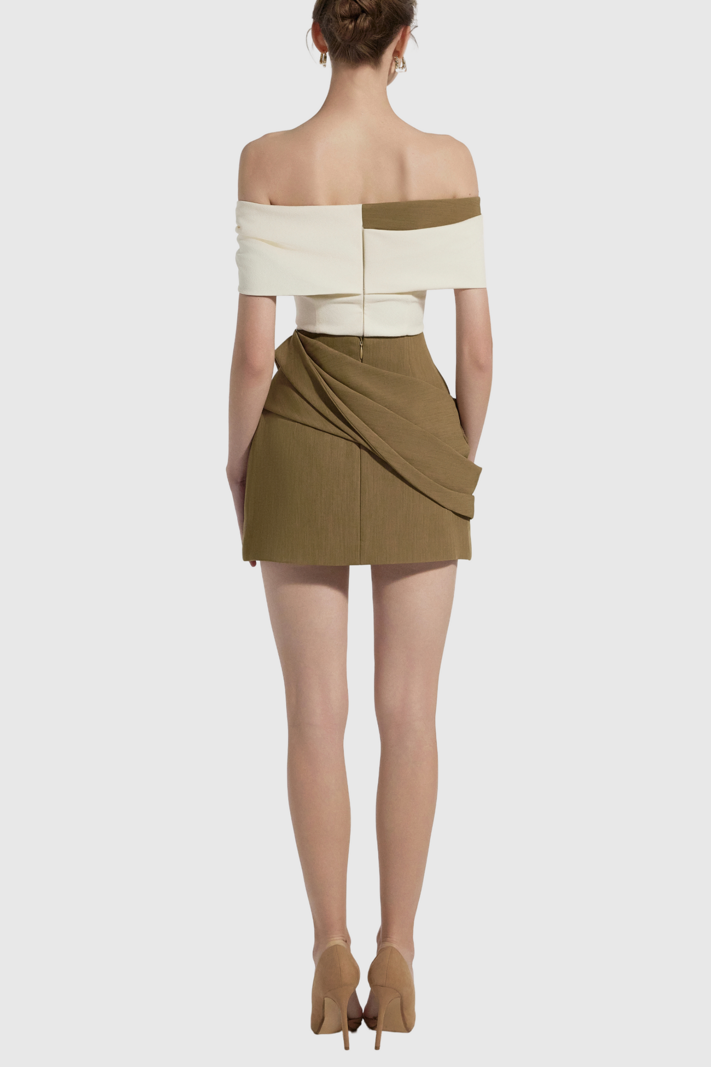 Stylish beautiful dress | Maely Off Shoulder Ruched Mini Dress - Ideal for special occasions