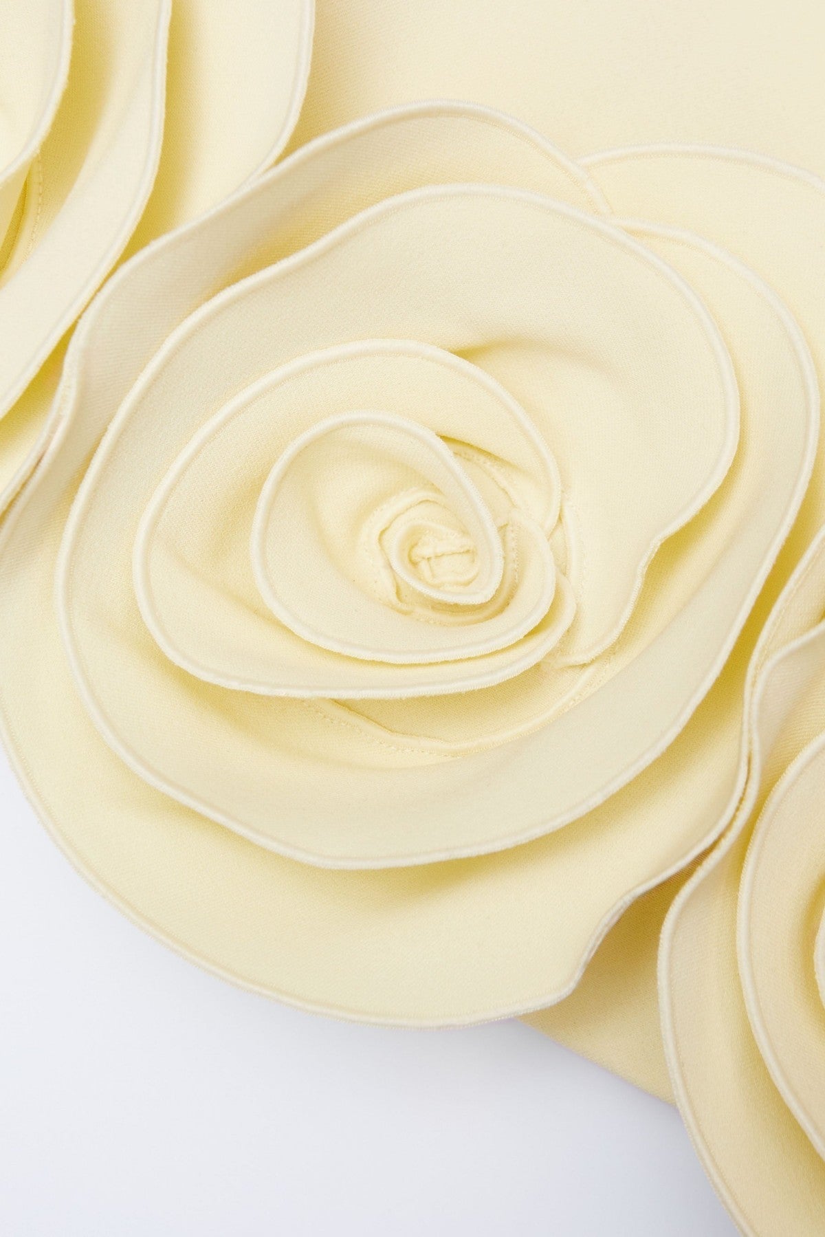 elaine Floral Appliqué Mini Dress - Yellow