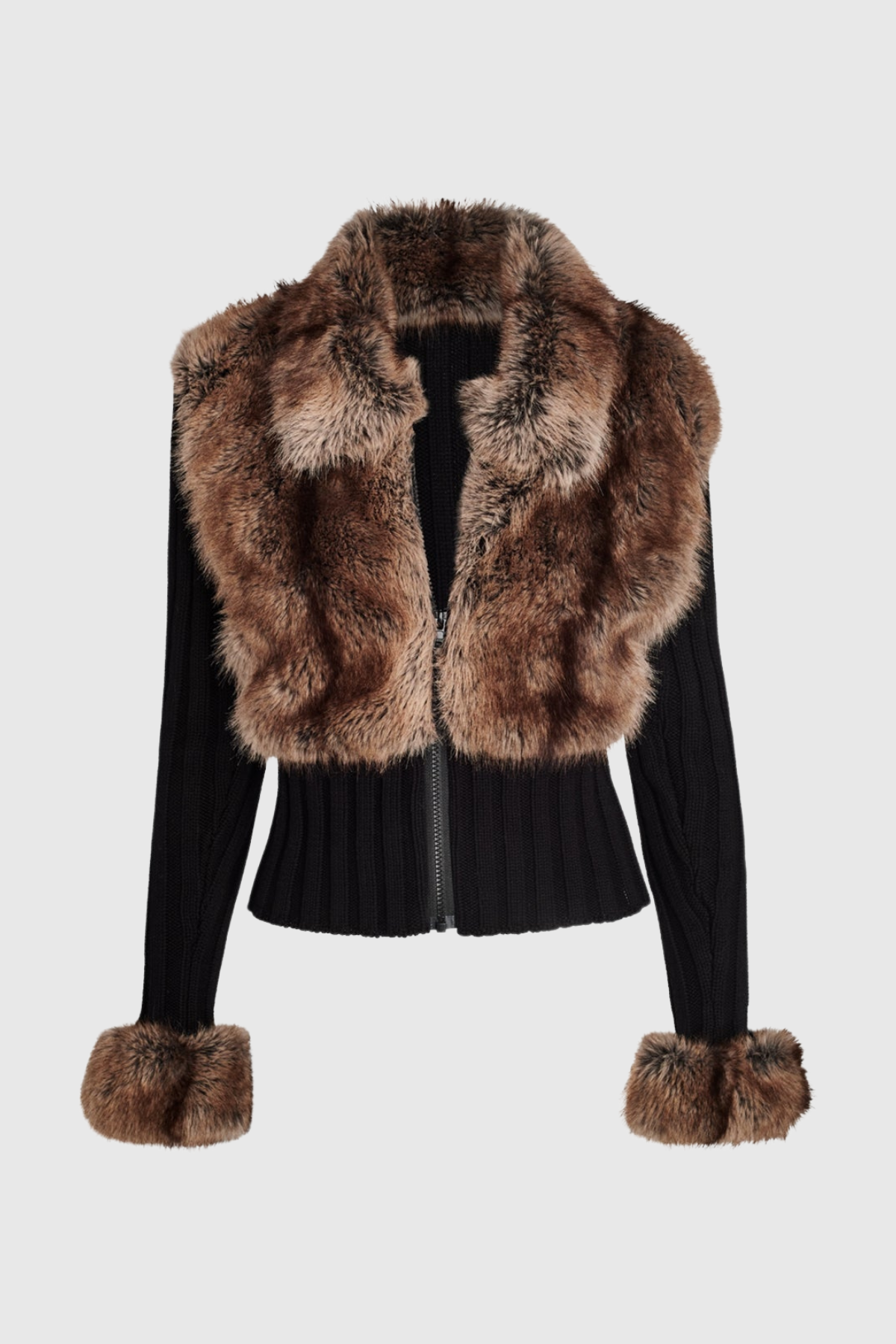 Arthur Faux Fur Knit Coat
