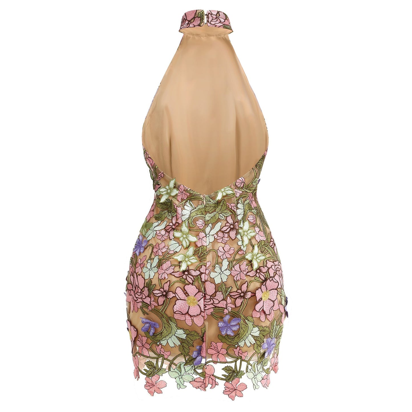 Shop  beautiful dress - Perfect for special occasions | ursula floral print Halter Neck Mini Dress
