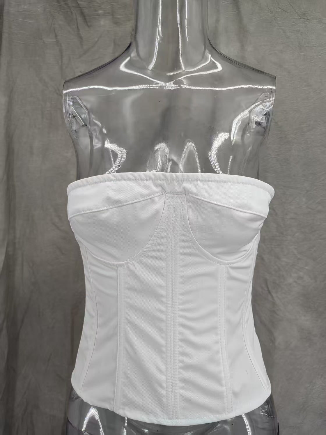 Aloisia Strapless Corset Flower Lace Up Skirt Set