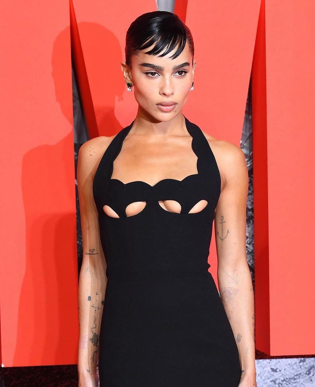 rebecca black cutout backless Halter bandage maxi dress