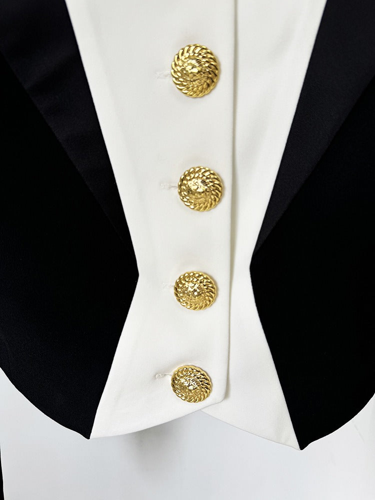 Nerissa Spencer Buttoned Crop Jacket - Stylish beautiful dress for special occasions | Buy Online