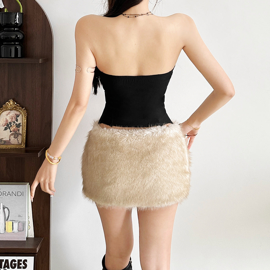 jennifer Evil Corset skirt set