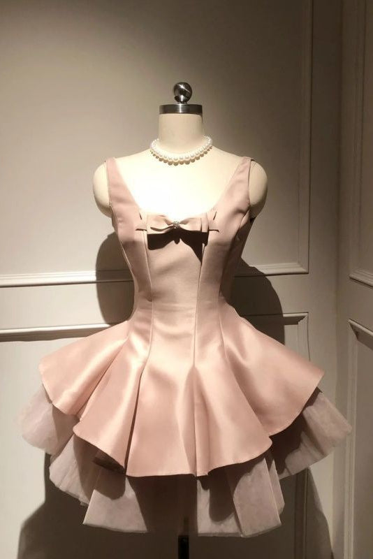 Jill fluffy Mini Dress In Pink