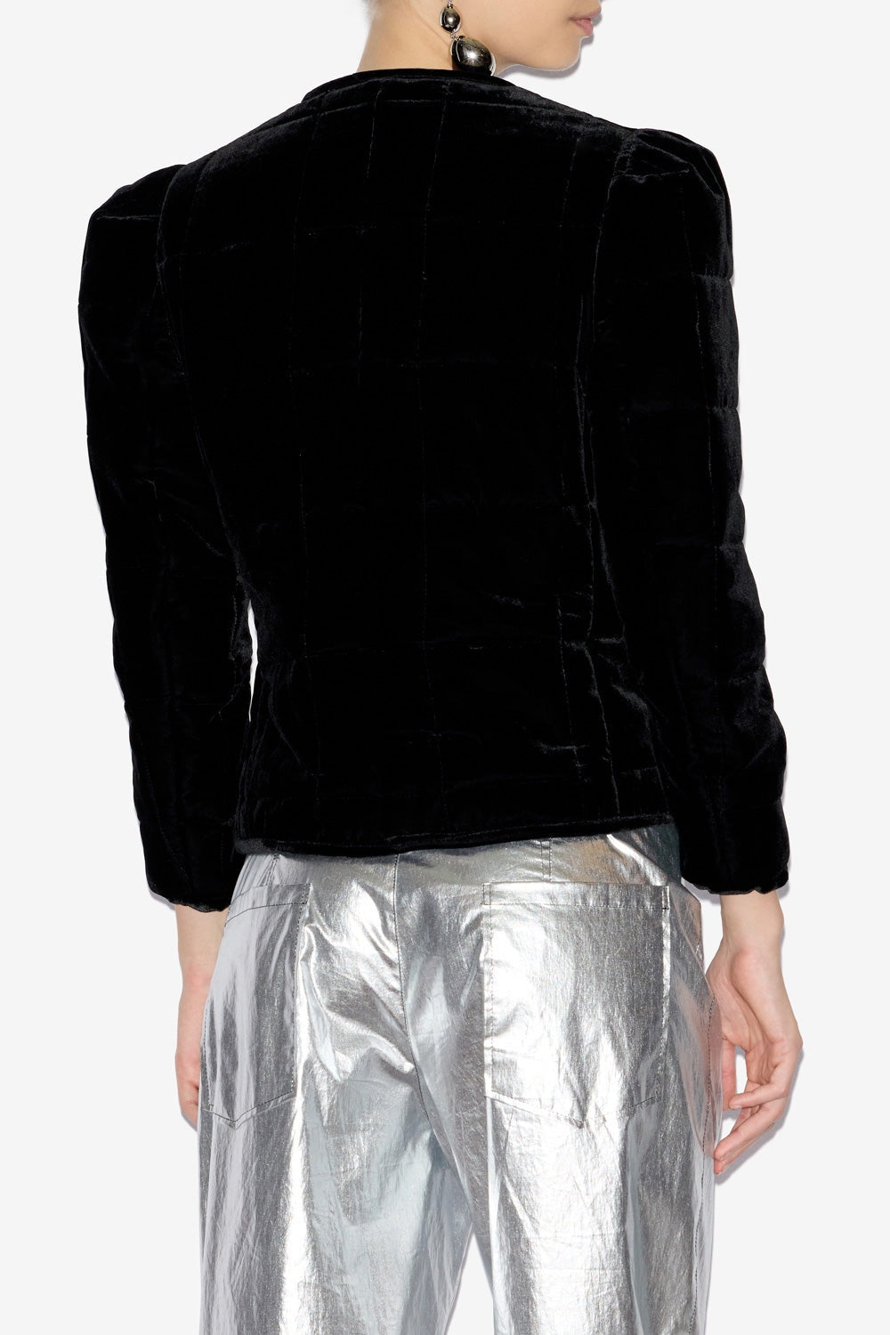 Paula Velvet Quilted Jacket - Stylish beautiful dress for special occasions | Buy Online