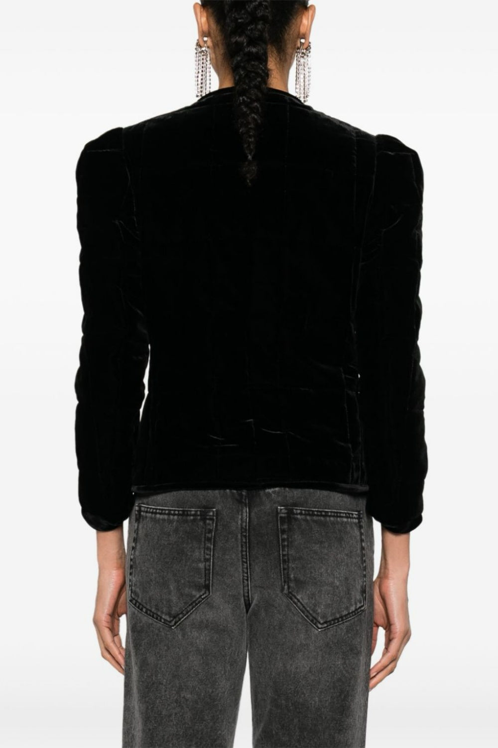 Stylish beautiful dress | Paula Velvet Quilted Jacket - Ideal for special occasions