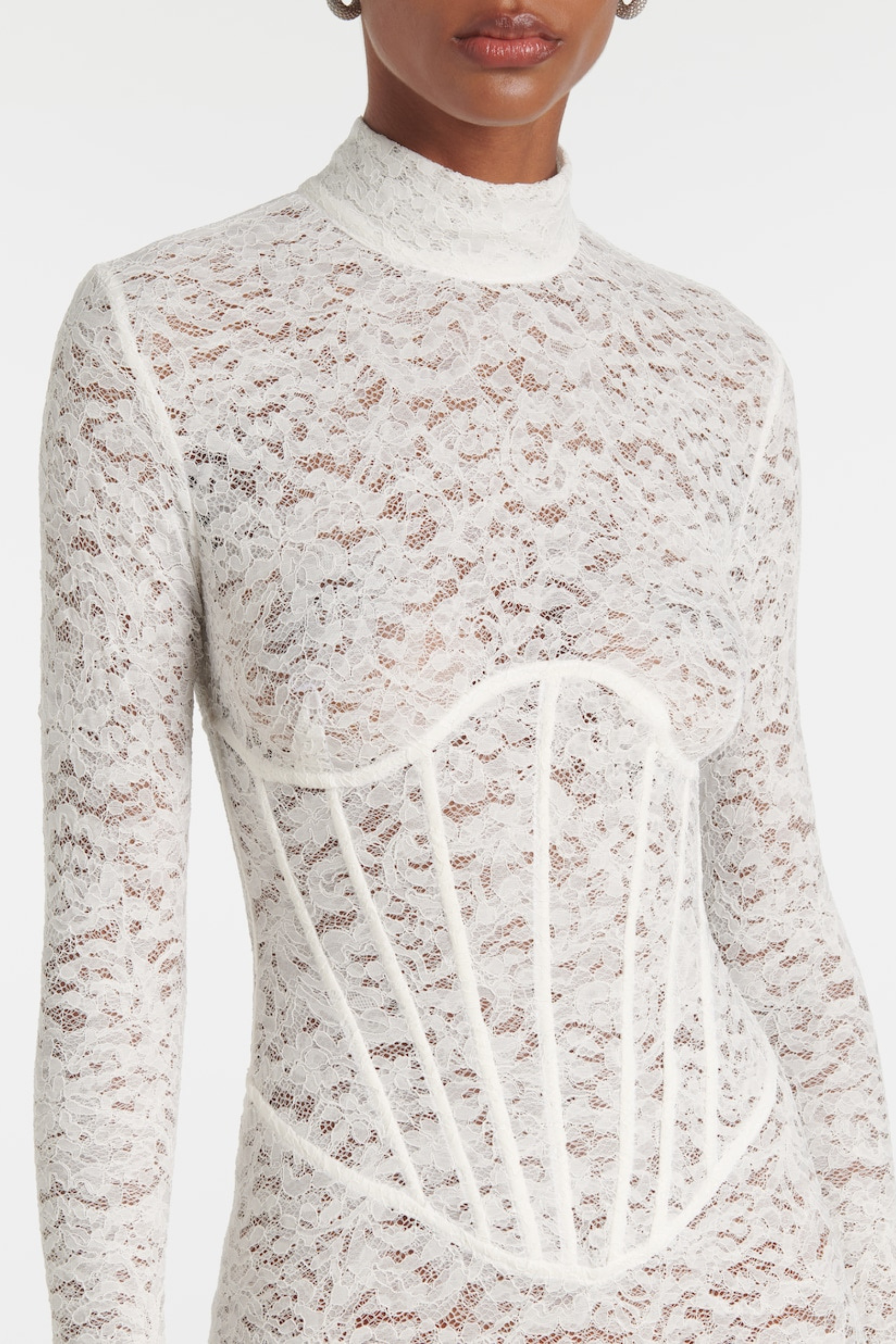 Seaba Lace Corset Mini Dress