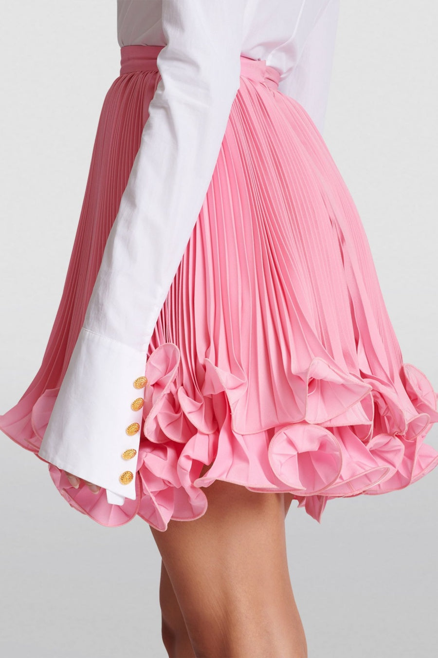 Stylish beautiful mini | Sonnet Pleated Ruffled Mini Skirt - Ideal for special occasions
