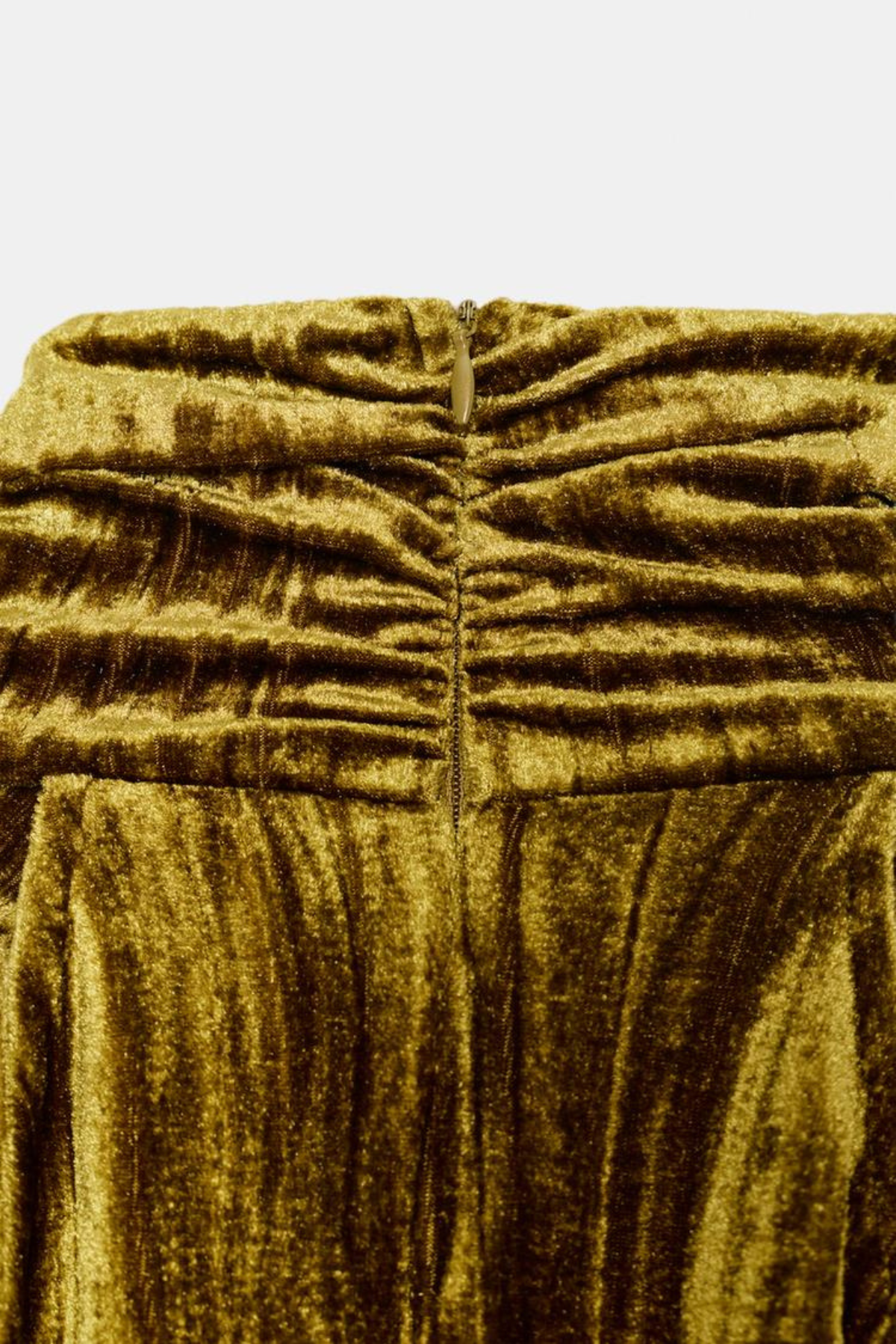 Sudya Halter Velvet Cutout Midi Dress