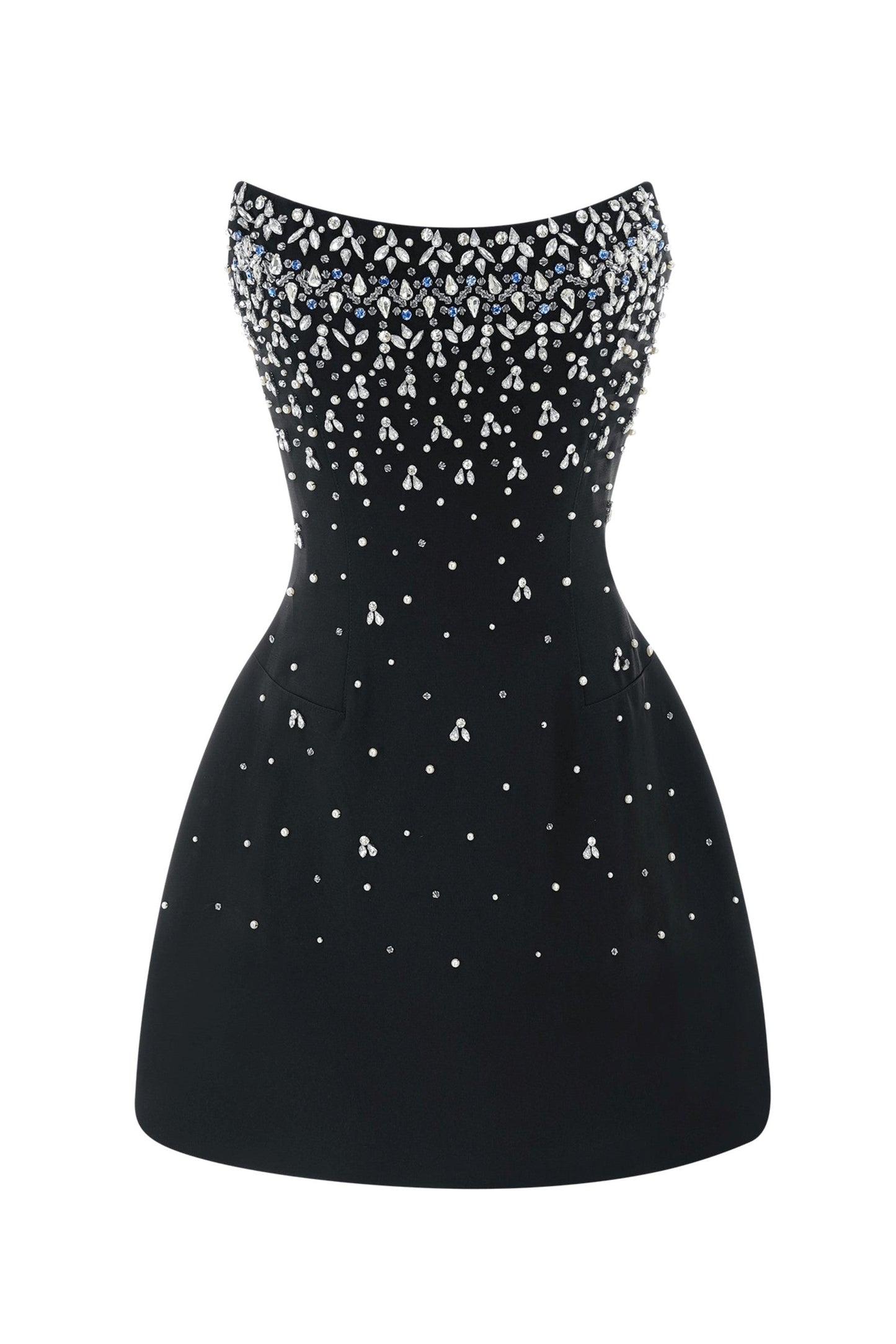 Sylvia Crystal Strapless Mini Dress - Stylish beautiful dress for special occasions | Buy Online