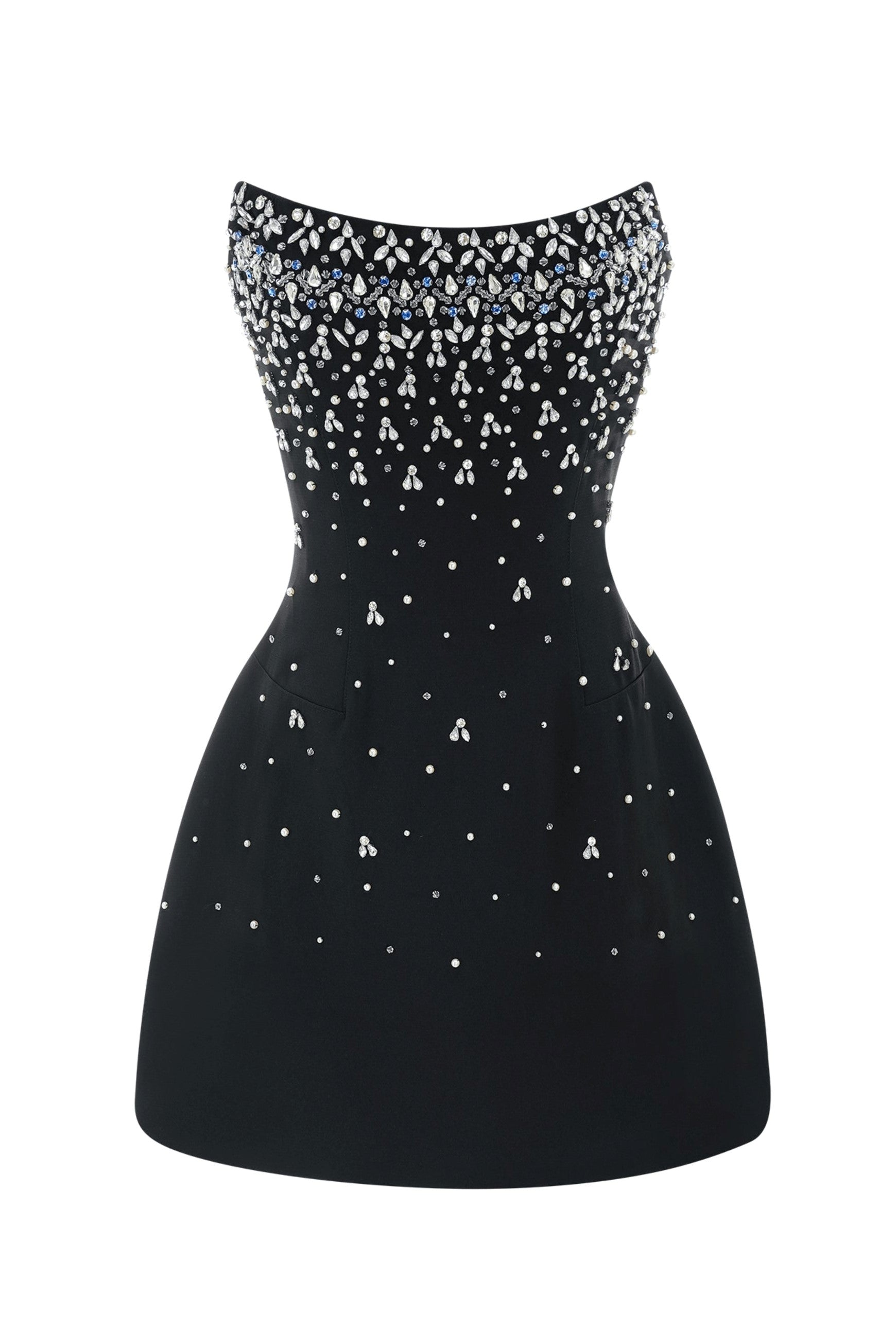 Sylvia Crystal Strapless Mini Dress