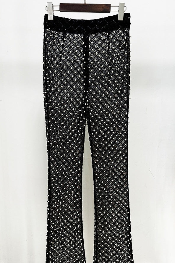 Tanith Floral Pearl Backless Blazer Set - Stylish beautiful dress for special occasions | Buy Online