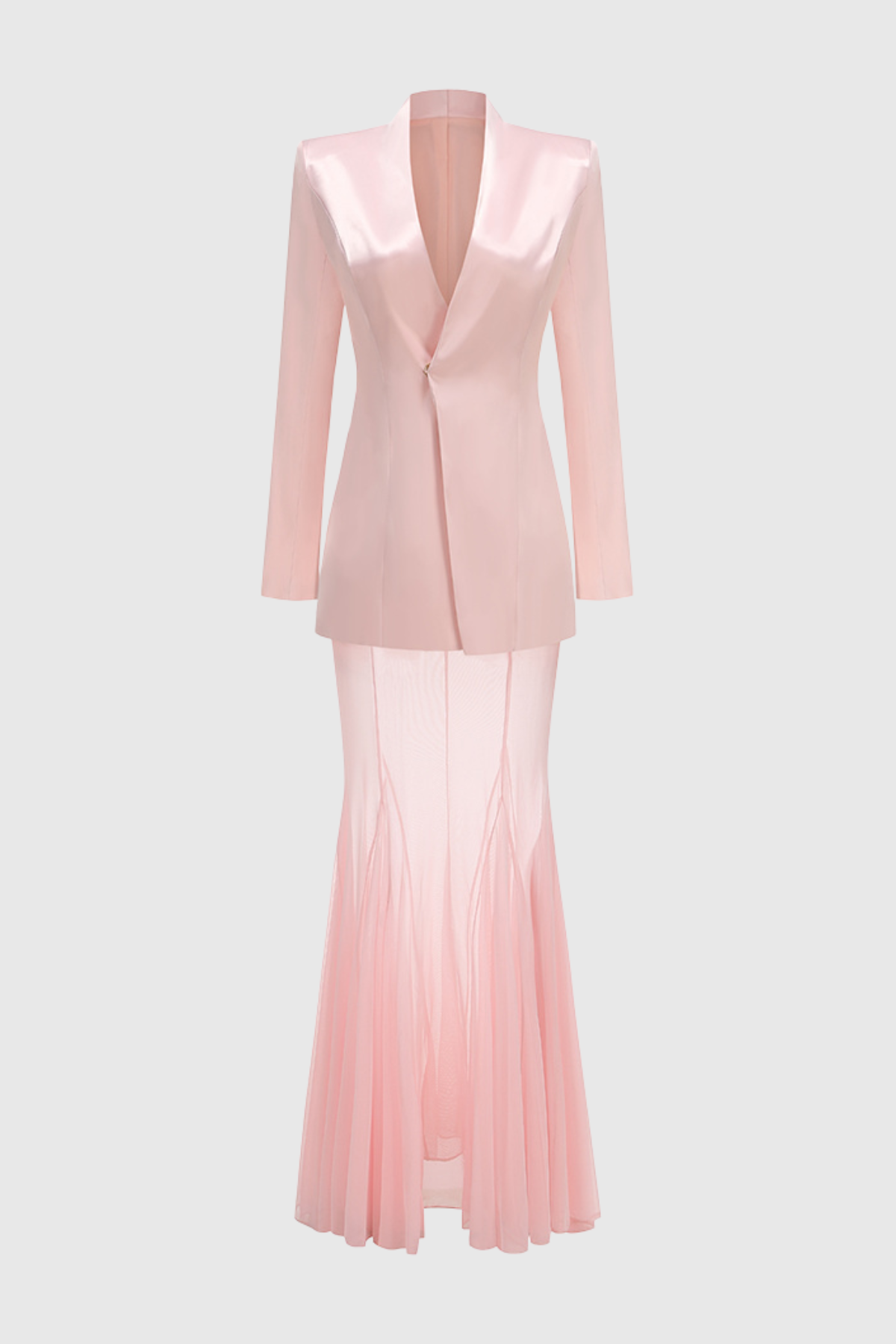 meredith Satin Jacket & Skirt Set