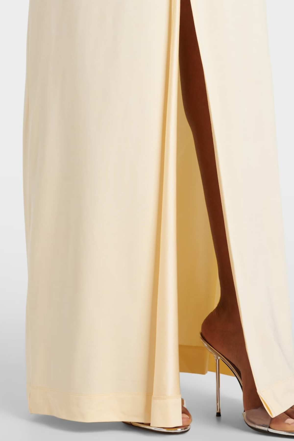 joyce Crystal Embellished Cutout Maxi Dress - Yellow